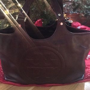 Leather Tory Burch Bombe Tote